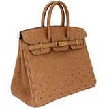 Hermès 25cm Birkin Chai Ostrich Gold Hardware