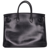 Hermès 40cm Birkin Black Box Calf Leather Palladium Hardware