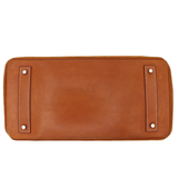 Hermès 42cm Birkin Shoulder JPG Doblis Fauve Suede/Barenia Leather Palladium Hardware