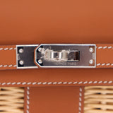 Hermès Kelly Mini Picnic Gold Swift Leather Palladium Hardware