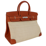 Hermès 35cm Birkin Crinoline Natural Barenia Leather Palladium Hardware