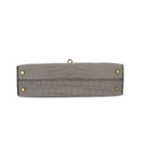 Hermès Kelly II Sellier Mini HSS Gris Perle/Black Matte Alligator Permabrass Hardware