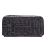 Hermès 30cm Birkin So Black Matte Niloticus Crocodile PVD Hardware