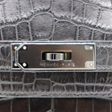 Hermès 30cm Birkin So Black Matte Niloticus Crocodile PVD Hardware