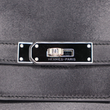 Hermès 40cm Birkin Black Box Calf Leather Palladium Hardware