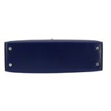 Hermès Kelly II Sellier Mini Bleu Saphir Box Calf Leather Palladium Hardware