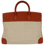 Hermès 35cm Birkin Crinoline Natural Barenia Leather Palladium Hardware