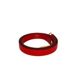 Hermès 25cm Kelly Sellier Rouge De Coeur Chèvre Leather Gold Hardware