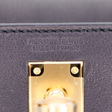 Hermès Kelly Danse II Black Volupto Leather Gold Hardware