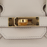 Hermès 25cm Birkin Sellier HSS Craie Epsom Leather Gold Hardware