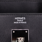 Hermès 40cm Birkin Black Box Calf Leather Palladium Hardware