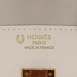 Hermès 25cm Birkin Sellier HSS Craie Epsom Leather Gold Hardware