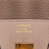 Hermès 25cm Birkin Gris Tourterelle Togo Leather Gold Hardware