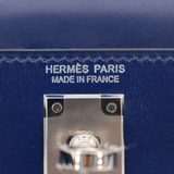 Hermès Kelly II Sellier Mini Bleu Saphir Box Calf Leather Palladium Hardware