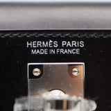 Hermès Kelly II Sellier Mini Black Box Calf Leather Palladium Hardware