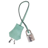 Hermès 30cm Birkin Aqua Chèvre Leather Palladium Hardware