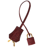 Hermès 35cm Birkin Bordeaux Matte Porosus Crocodile Gold Hardware
