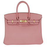 Hermès 25cm Birkin Rose Sakura Swift Leather Gold Hardware