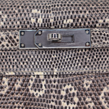 Hermès 28cm Kelly Sellier Ombre Lizard Palladium Hardware