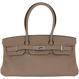 Hermès 42cm JPG Shoulder Birkin Gris Tourterelle Togo Palladium Hardware