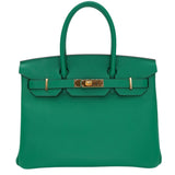 Hermès 30cm Birkin Cactus Epsom Leather Gold Hardware