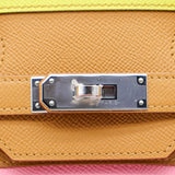 Hermès 35cm Birkin Sellier Rainbow Sunrise Epsom Leather Palladium Hardware