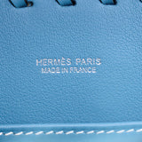Hermès Kelly II Sellier Mini Picnic Bleu Jean Swift Leather Palladium Hardware