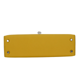 Hermès Kelly II Sellier Mini Jaune Mango Epsom Palladium Hardware