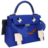 Hermès Kelly Doll Picto Bleu Royale Epsom Leather Palladium Hardware