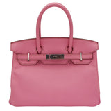 Hermès 30cm Birkin Bubblegum Swift Leather Palladium Hardware