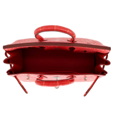 Hermès 25cm Birkin Bougainvillea Matte Niloticus Crocodile Palladium Hardware