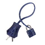Hermès 30cm Birkin Sellier Bleu Saphir Shiny Porosus Crocodile Palladium Hardware