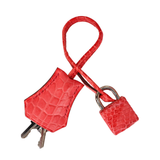 Hermès 25cm Birkin Bougainvillea Matte Niloticus Crocodile Palladium Hardware