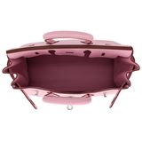 Hermès 25cm Birkin Mauve Sylvestre Swift Leather Palladium Hardware