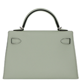 Hermès Kelly II Sellier Mini Vert Fizz Epsom Palladium Hardware