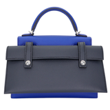 Hermès Kelly Doll Picto Bleu Royale Epsom Leather Palladium Hardware