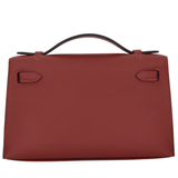 Hermès Kelly Pochette Rouge H Swift Leather Gold Hardware