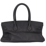 Hermès 42cm Birkin HAC Shoulder JPG Black Clemence Leather Palladium Hardware