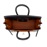 Hermès 25cm Birkin HSS Black/Gold Chèvre Gold Hardware