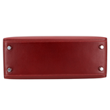 Hermès 25cm Kelly Sellier Rouge H Box Calf Leather Palladium Hardware
