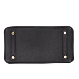 Hermès 25cm Birkin HSS Black/Rouge Chèvre Leather Brushed Gold Hardware