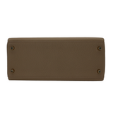 Hermès 28cm Kelly Retourne Beige Marfa Clemence Leather Gold Hardware
