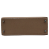 Hermès 25cm Kelly Sellier Etoupe Epsom Leather Palladium Hardware