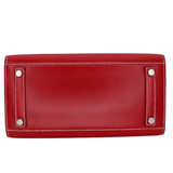 Hermès 25cm Birkin Sellier Rouge Piment Box Calf Leather Palladium Hardware