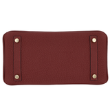 Hermès 25cm Birkin Rouge H Togo Leather Gold Hardware
