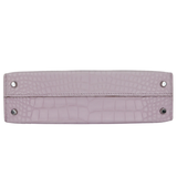 Hermès Kelly II Sellier Mini Mauve Pale Matte Boreal Alligator Palladium Hardware