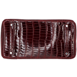 Hermès 35cm Birkin Bordeaux Shiny Porosus Crocodile Palladium Hardware