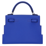 Hermès Kelly Doll Picto Bleu Royale Epsom Leather Palladium Hardware