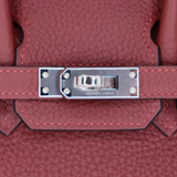 Hermès 25cm Birkin Rouge H Togo Leather Palladium Hardware
