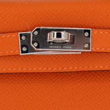 Hermès Kelly II Sellier Mini Orange Epsom Leather Palladium Hardware